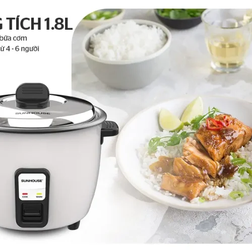 Nồi cơm điện SUNHOUSE SHD8132 dung tích 1.8 lít