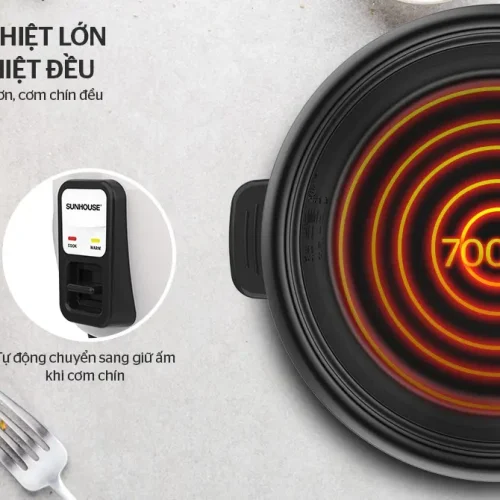 Mâm nhiệt 700W của nồi cơm điện SUNHOUSE SHD8132 1.8 lít