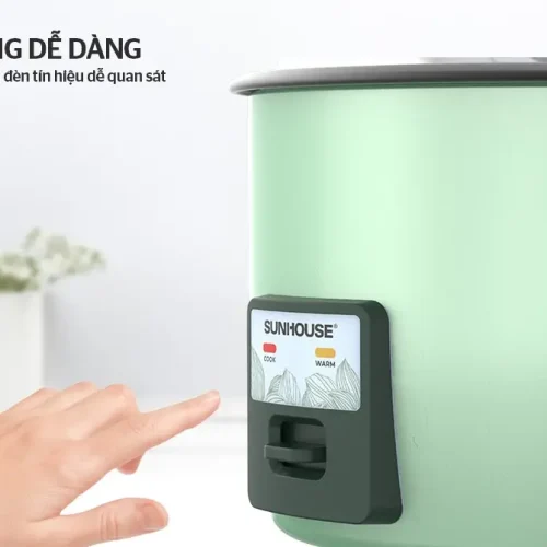 Bảng điều khiển nút gạt và đèn báo nồi cơm điện SUNHOUSE SHD8133 1.8 lít