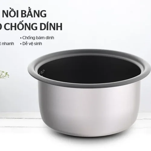Lòng nồi chống dính anode của nồi cơm điện SUNHOUSE SHD8133 1.8 lít