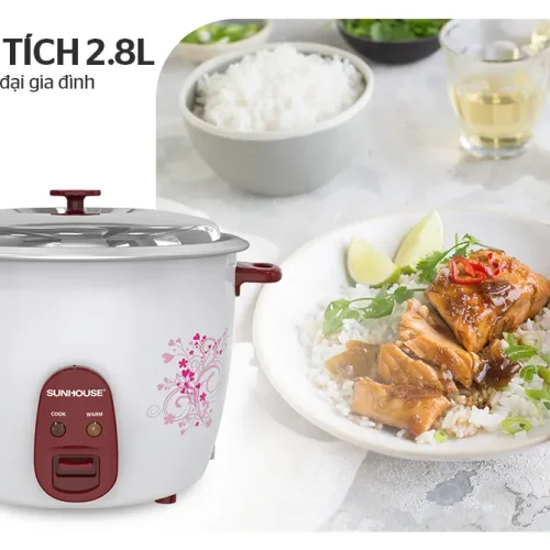 Nồi cơm điện SUNHOUSE SHD8138 dung tích 2.8 lít cho gia đình đông người