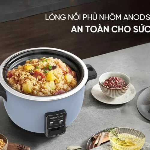 Lòng nồi cơm điện SUNHOUSE SHD8166 chứa cơm thập cẩm