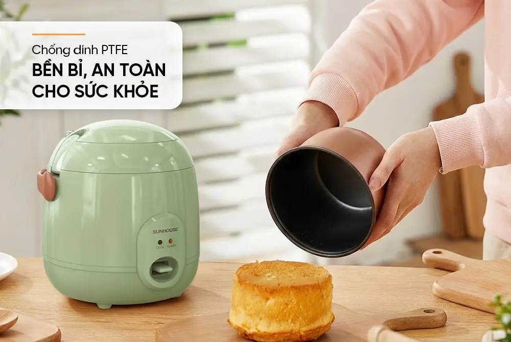 Nồi cơm điện SUNHOUSE SHD8206G - 200W, 0.4 lít - Ảnh 13