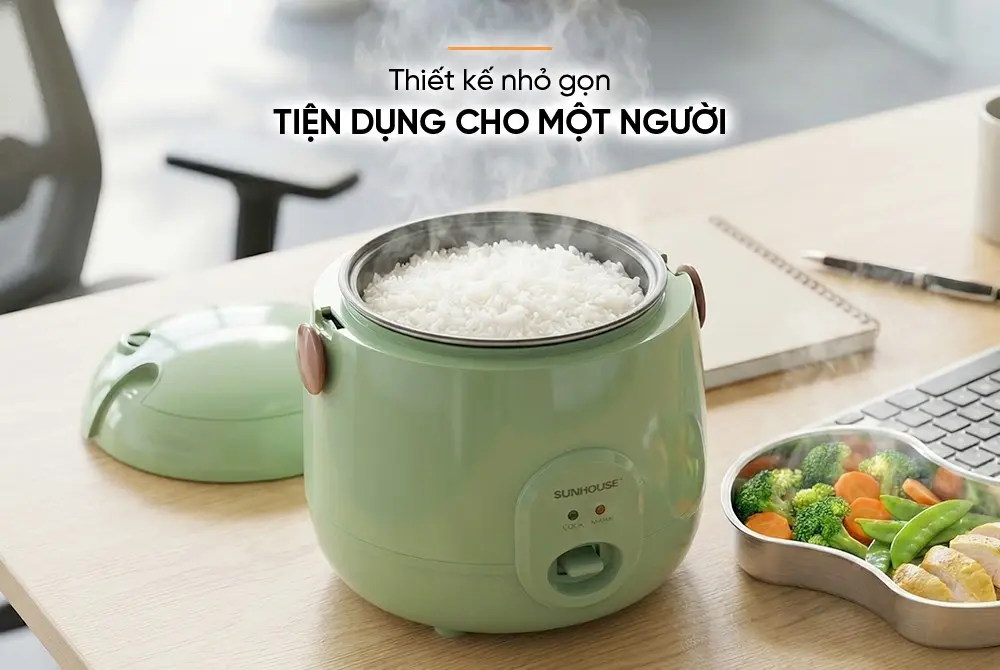 Nồi cơm điện SUNHOUSE SHD8206G - 200W, 0.4 lít - Ảnh 10
