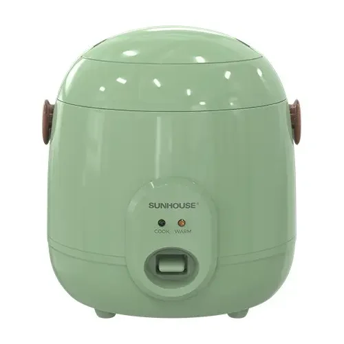 Nồi cơm điện SUNHOUSE SHD8206G màu xanh lá, dung tích 0.4 lít, công suất 200W nhìn chính diện