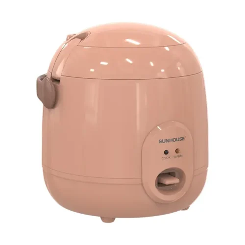 Nồi cơm điện SUNHOUSE SHD8206O màu hồng góc nghiêng phía trước