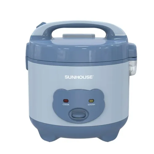 Nồi cơm điện SUNHOUSE SHD8214 1.2 lít màu xanh nhìn chính diện