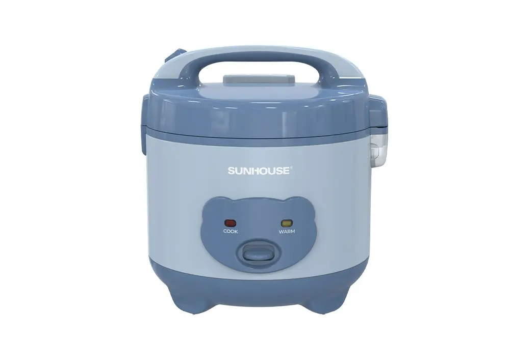 Nồi cơm điện SUNHOUSE SHD8214 1.2 lít màu xanh nhìn chính diện