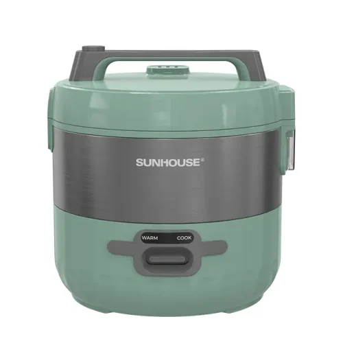 Nồi cơm điện SUNHOUSE SHD8221 màu xanh nhìn chính diện