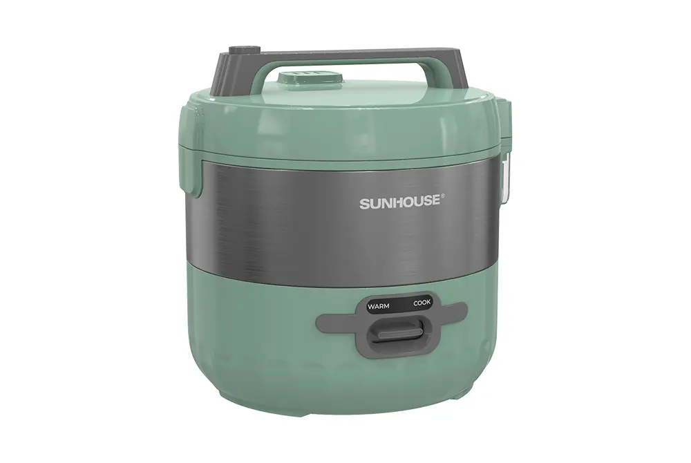 Nồi cơm điện SUNHOUSE SHD8221 màu xanh, công suất 500W dung tích 1,2 lít