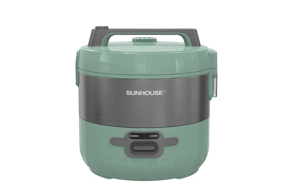 Nồi cơm điện SUNHOUSE SHD8221 màu xanh nhìn chính diện