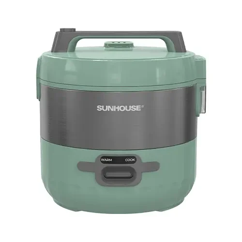 Nồi cơm điện SUNHOUSE SHD8221 màu xanh nhìn từ chính diện