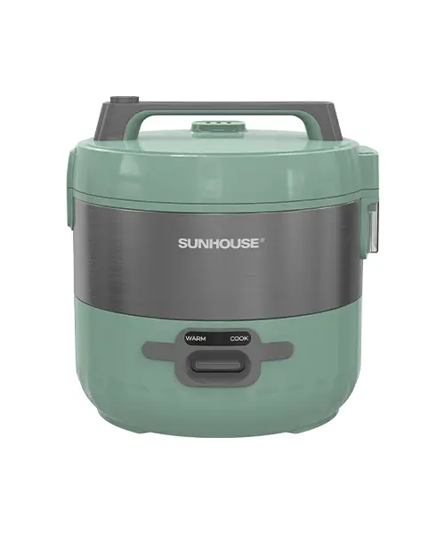 Nồi cơm điện SUNHOUSE SHD8221 màu xanh nhìn từ chính diện