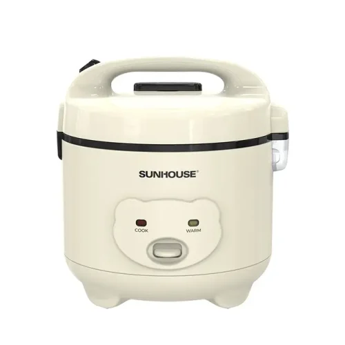 Nồi cơm điện SUNHOUSE SHD8224W màu trắng 1.2 lít 500W nhìn chính diện