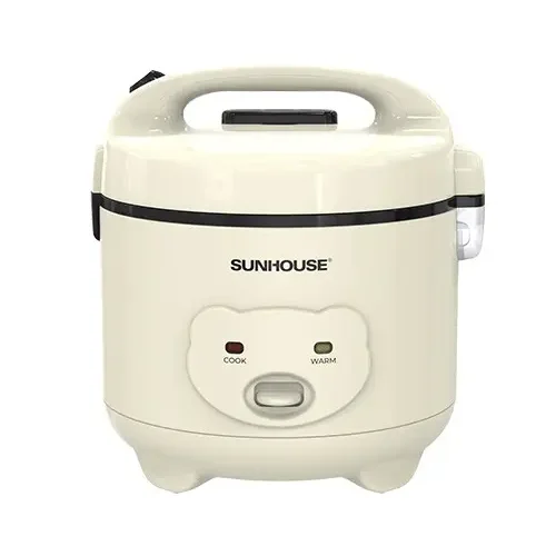 Nồi cơm điện SUNHOUSE SHD8224W 1.2 lít màu kem nhìn từ mặt trước