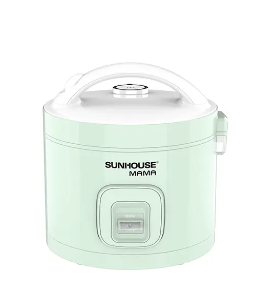 Nồi cơm điện SUNHOUSE SHD8265B màu xanh nhạt có quai xách