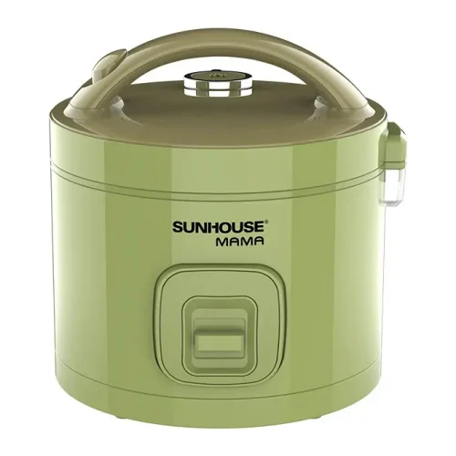 Nồi cơm điện SUNHOUSE SHD8265G màu xanh lá có quai xách