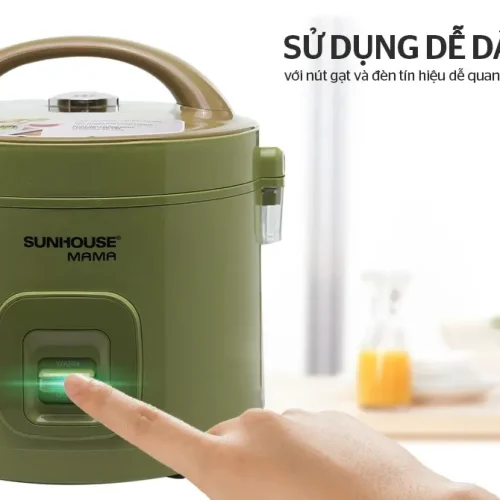 Nút gạt và đèn báo trên nồi cơm điện SUNHOUSE SHD8265G