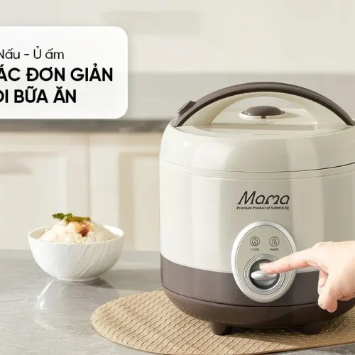 Nồi cơm điện SUNHOUSE SHD8277 1.5 lít với chế độ nấu và ủ ấm