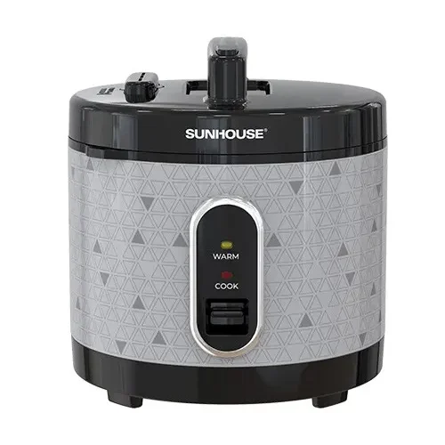 Nồi cơm điện SUNHOUSE SHD8305 màu xám đen dung tích 3 lít góc chính diện