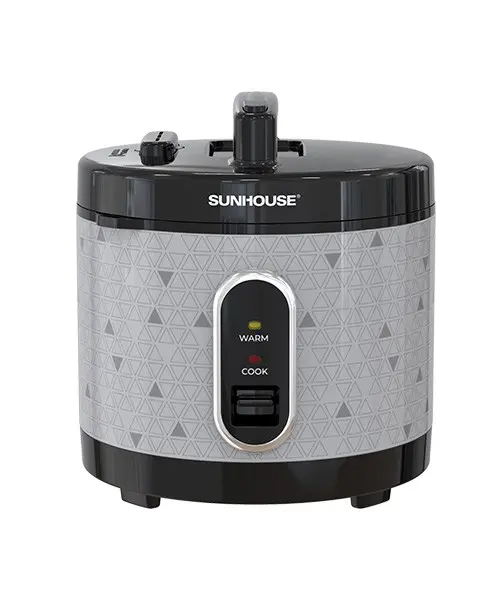 Nồi cơm điện SUNHOUSE SHD8305 màu xám đen dung tích 3 lít góc chính diện