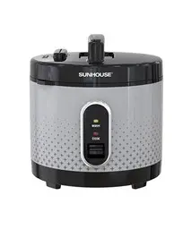 Nồi cơm điện SUNHOUSE SHD8306 900W 3 lít với thân vỏ họa tiết ngôi sao