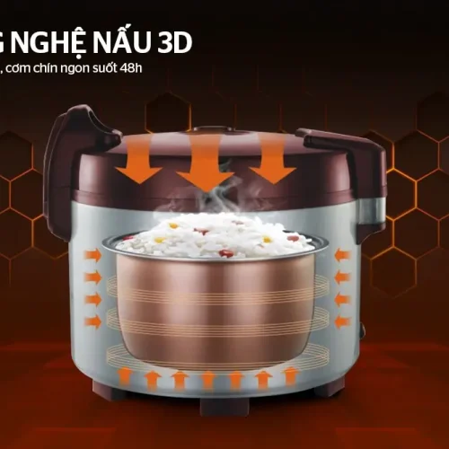 Nồi cơm điện SUNHOUSE SHD8307 ứng dụng công nghệ nấu 3D