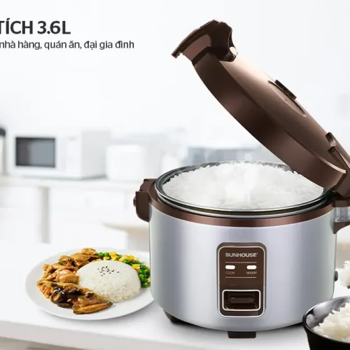 Nồi cơm điện SUNHOUSE SHD8307 dung tích 3.6 lít mở nắp