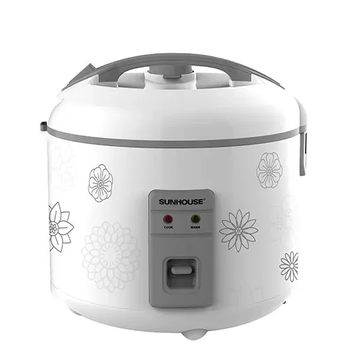 Nồi cơm điện SUNHOUSE SHD8603 1.8 lít màu trắng với bảng điều khiển cơ