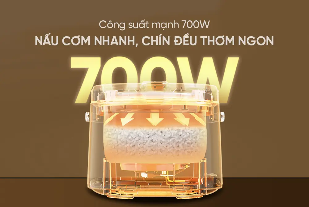 Nồi cơm điện SUNHOUSE SHD8604 - 700W, 1.8 lít - Ảnh 11