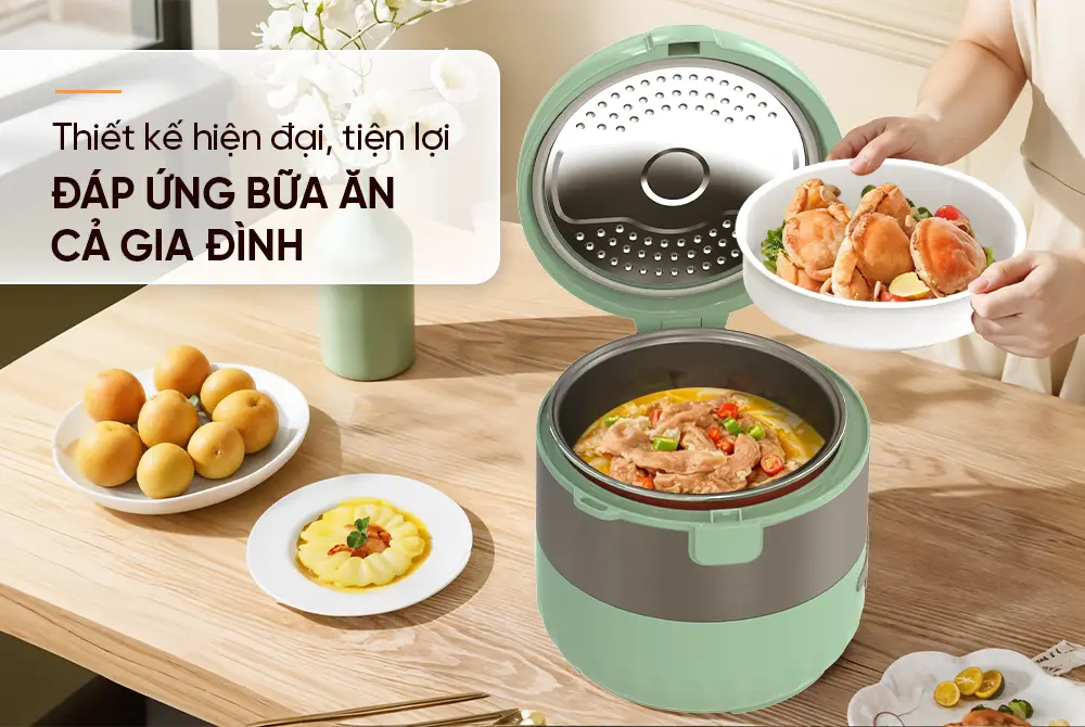 Nồi cơm điện SUNHOUSE SHD8604 - 700W, 1.8 lít - Ảnh 8