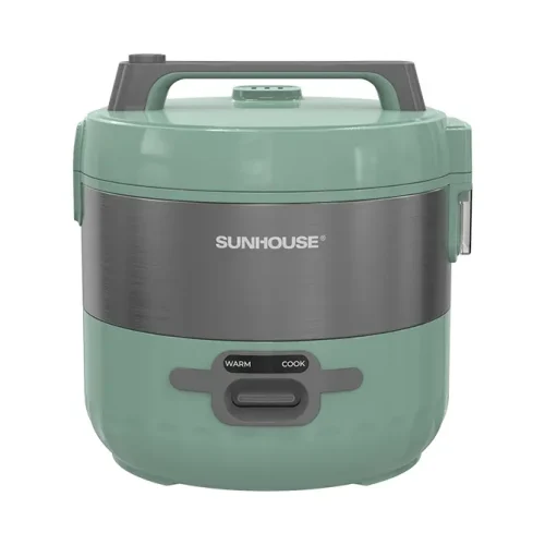 Nồi cơm điện SUNHOUSE SHD8604 1.8 lít màu xanh góc chính diện