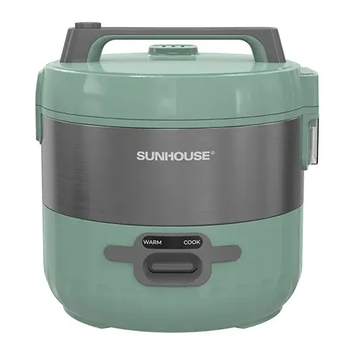 Mặt trước nồi cơm điện SUNHOUSE SHD8604 màu xanh 700W