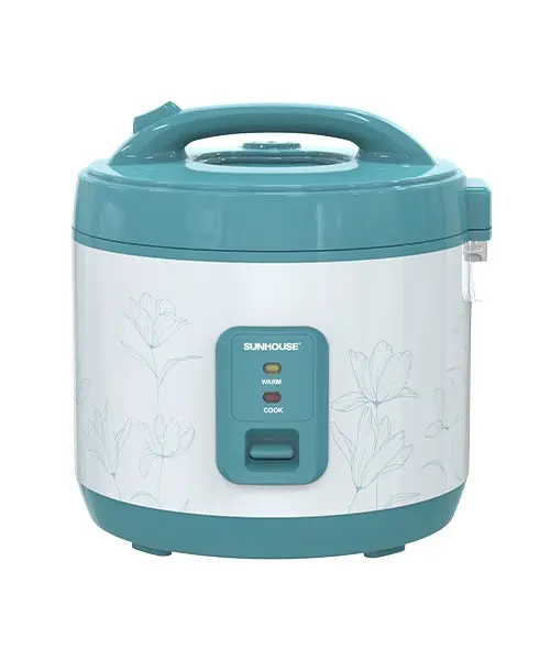 Nồi cơm điện SUNHOUSE SHD8605 700W dung tích 1,8 lít màu xanh ngọc nhìn chính diện