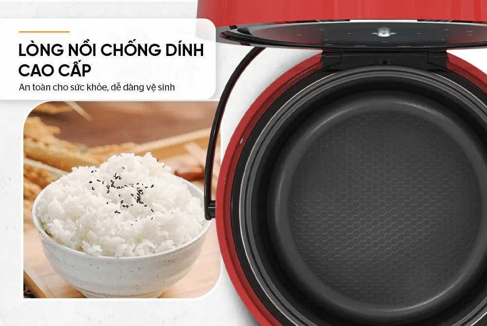 Nồi cơm điện SUNHOUSE SHD8608 - 700W, 1.8 lít - Ảnh 11