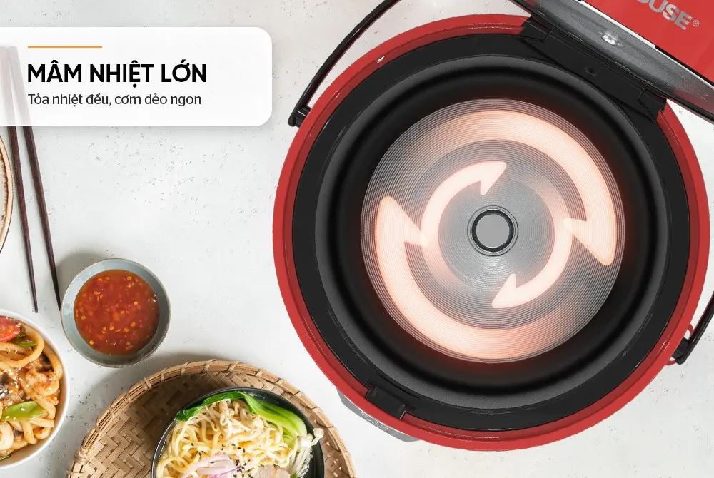 Nồi cơm điện SUNHOUSE SHD8608 - 700W, 1.8 lít - Ảnh 10