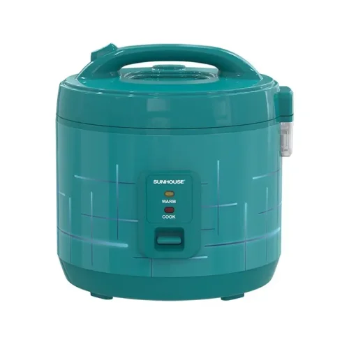 Nồi cơm điện SUNHOUSE SHD8610 góc chính diện màu xanh