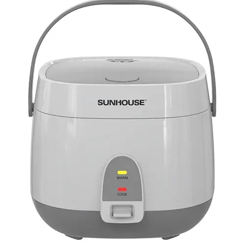 Nồi cơm điện SUNHOUSE SHD8611GR 1.8 lít màu trắng xám chính diện
