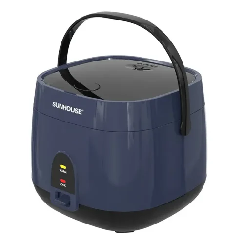 Nồi cơm điện SUNHOUSE SHD8611N màu xanh góc chéo phải