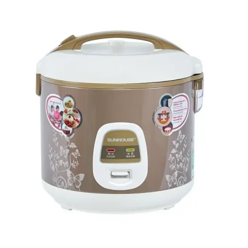Nồi cơm điện SUNHOUSE SHD8616 1.8 lít màu nâu trắng