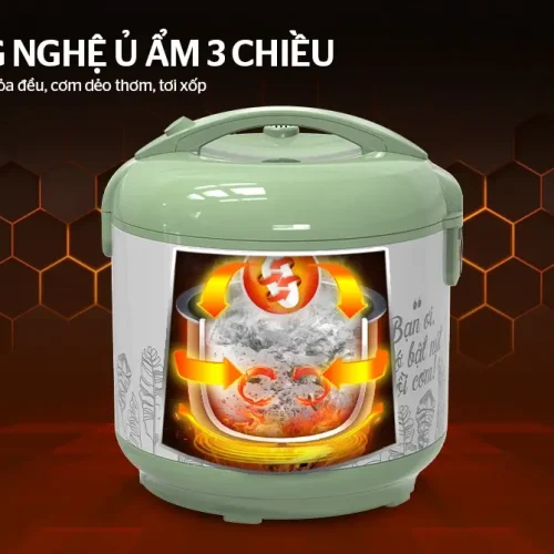 Công nghệ ủ ấm 3 chiều của nồi cơm điện SUNHOUSE SHD8621