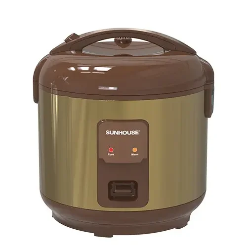 Nồi cơm điện SUNHOUSE SHD8623 màu nâu dung tích 1.8 lít góc chính diện