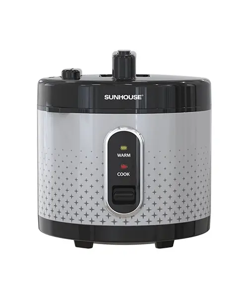 Nồi cơm điện SUNHOUSE SHD8624 màu bạc đen nhìn chính diện