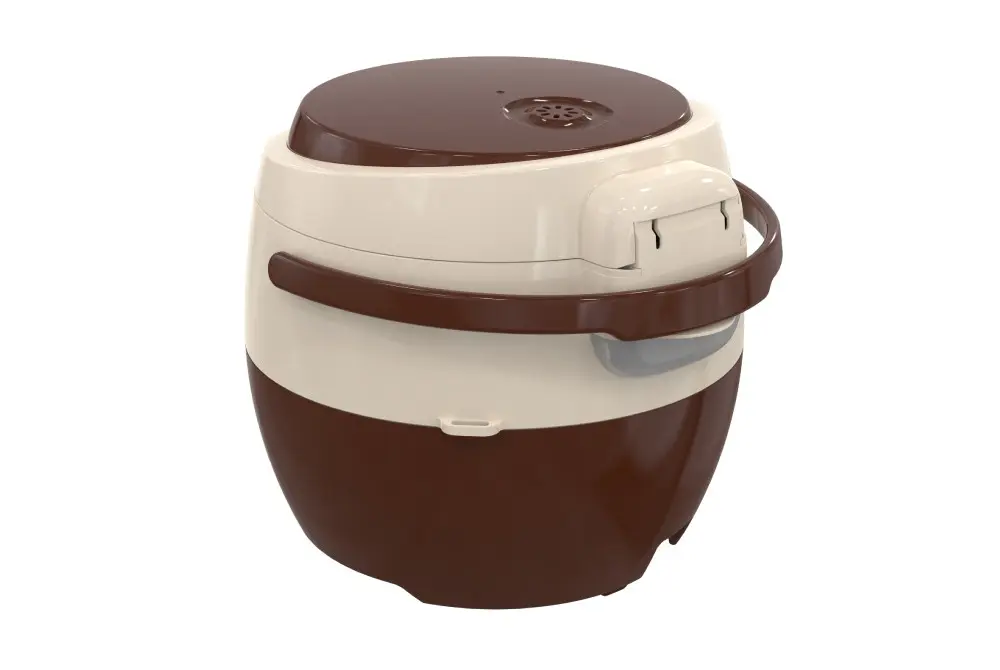 Nồi cơm điện SUNHOUSE SHD8638 1.8 lít màu nâu kem góc chéo chính diện