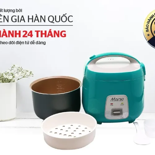 Nồi cơm điện SUNHOUSE SHD8652G cùng lòng nồi và xửng hấp bảo hành 24 tháng