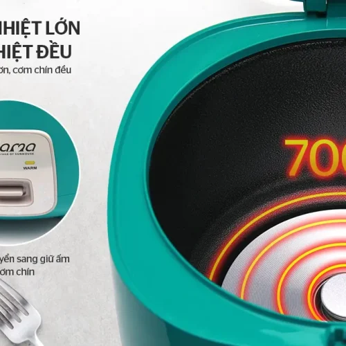 Mâm nhiệt 700W và bảng điều khiển nồi cơm điện SUNHOUSE SHD8652G