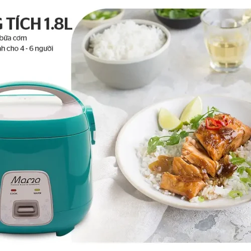 Nồi cơm điện SUNHOUSE SHD8652G 700W 1.8 lít màu xanh ngọc