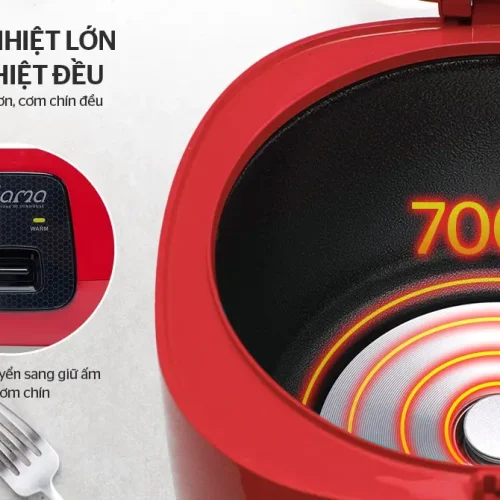 Mâm nhiệt 700W và bảng điều khiển nồi cơm điện SUNHOUSE SHD8652R