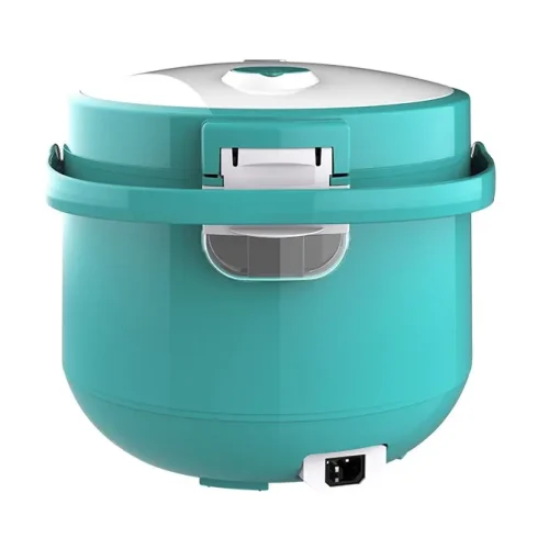Mặt sau nồi cơm điện SUNHOUSE SHD8658G màu xanh ngọc với cổng cắm dây nguồn