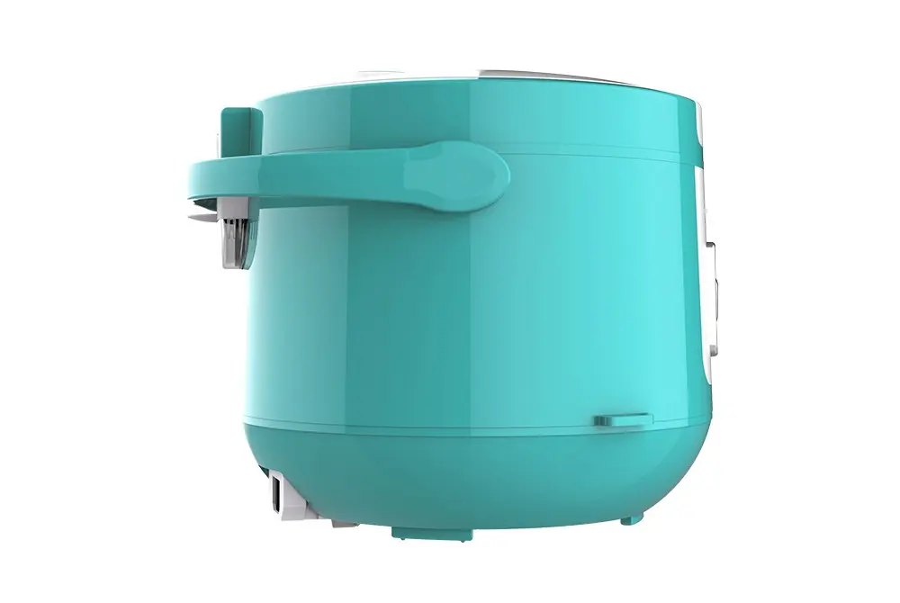 Góc nhìn bên hông nồi cơm điện SUNHOUSE SHD8658G màu xanh